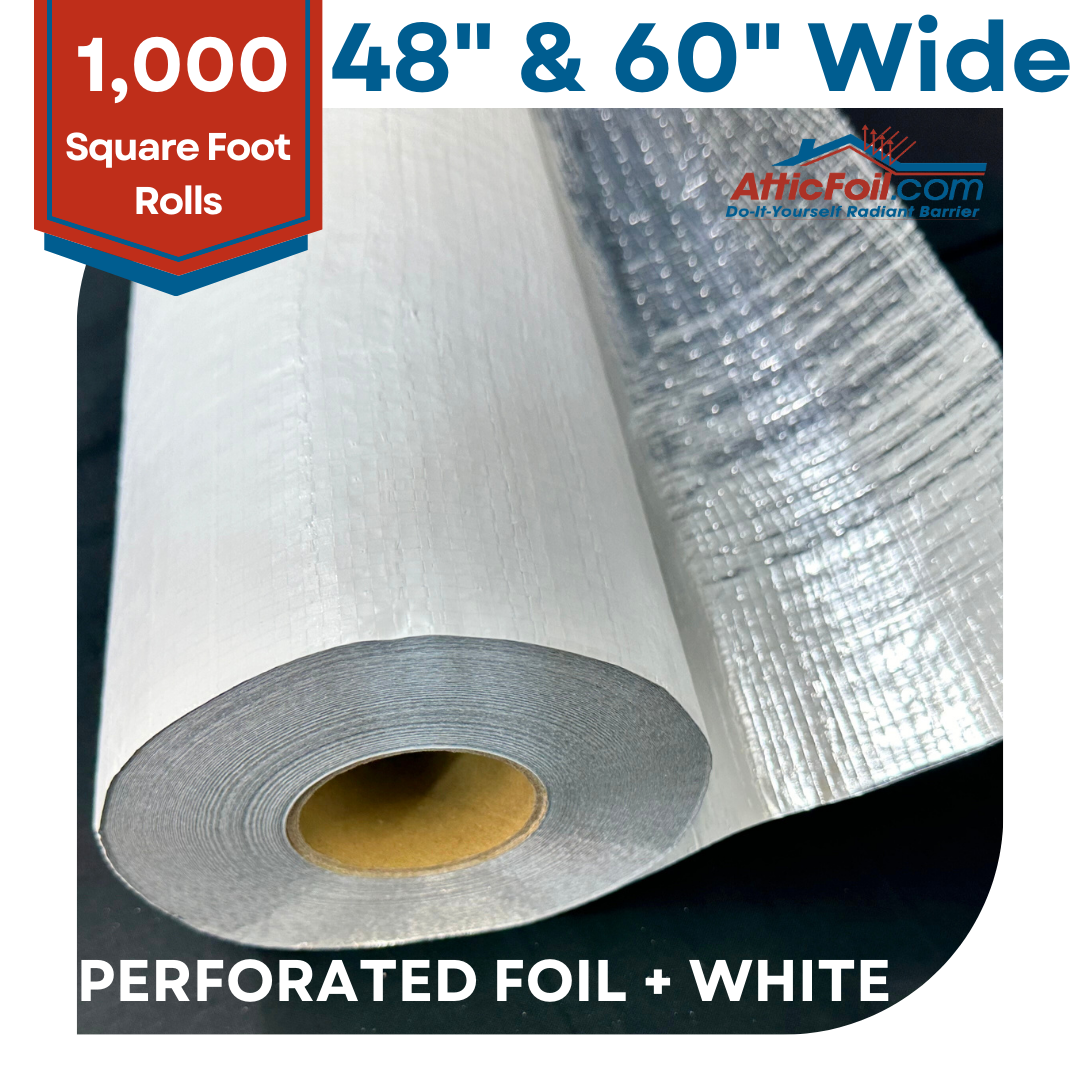 Perforated Radiant Barrier AtticFoil® + White Perforated