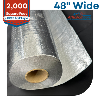 48" Wide Perforated Original AtticFoil™ Heavyweight Radiant Barrier Foil - Best Selling