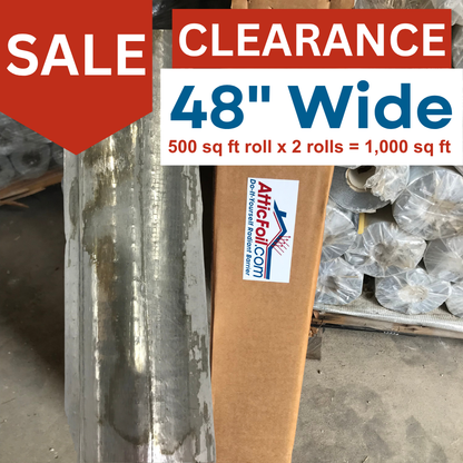Clearance 48" Wide Perforated AtticFoil® Radiant Barrier Foil