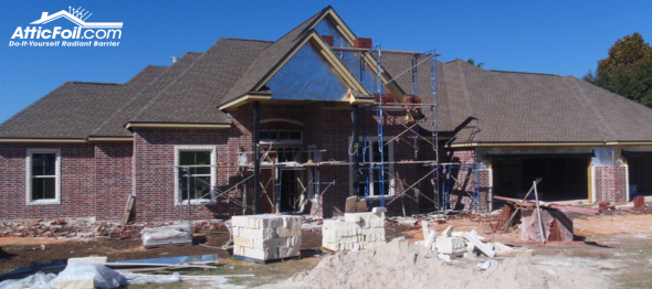Perforated Single Sided Radiant Barrier AtticFoil® House Wrap